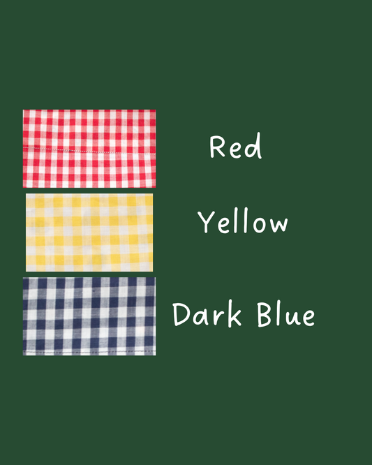 Plaid Bandana Scrunchie Set Bundle