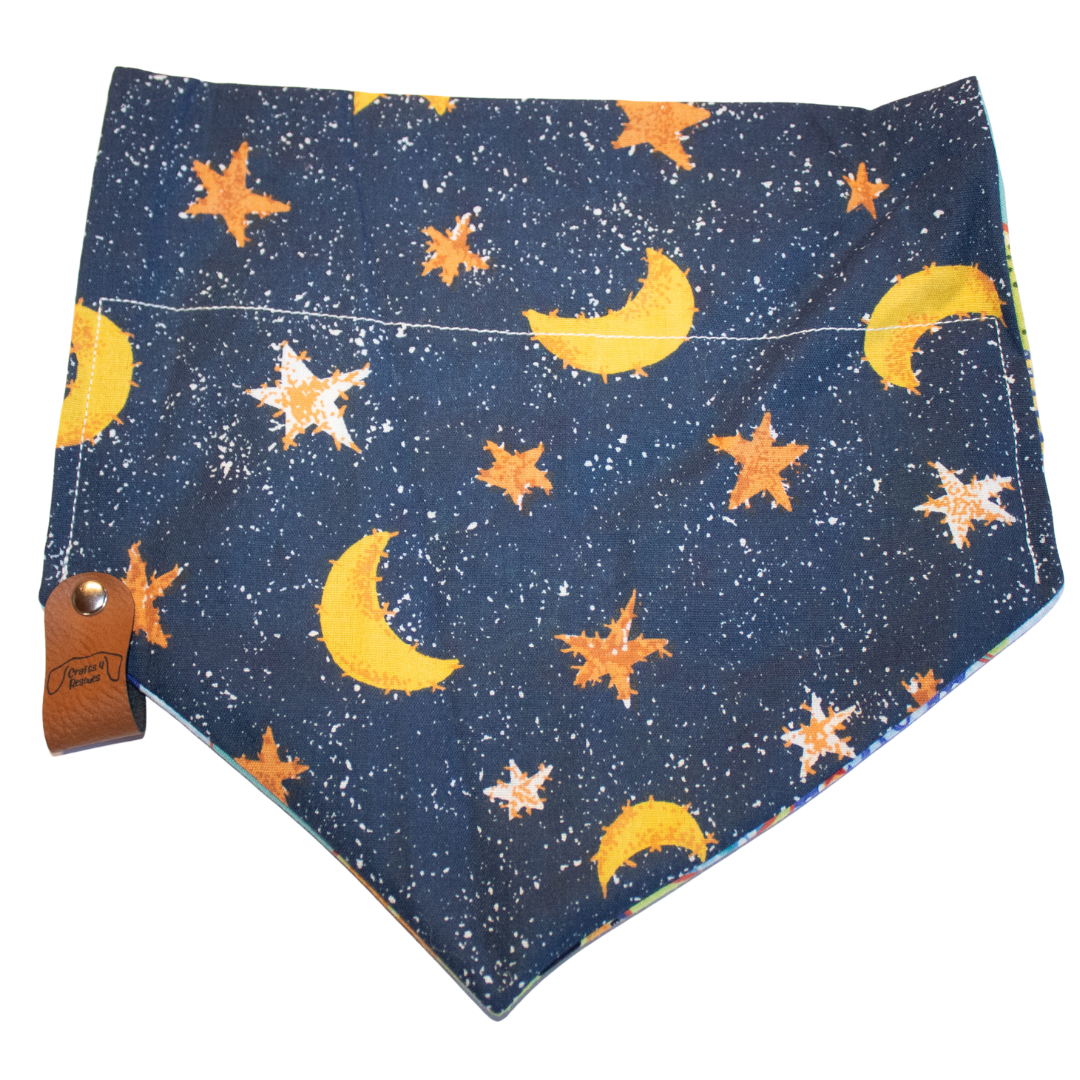 Blue and Yellow Space Bandana