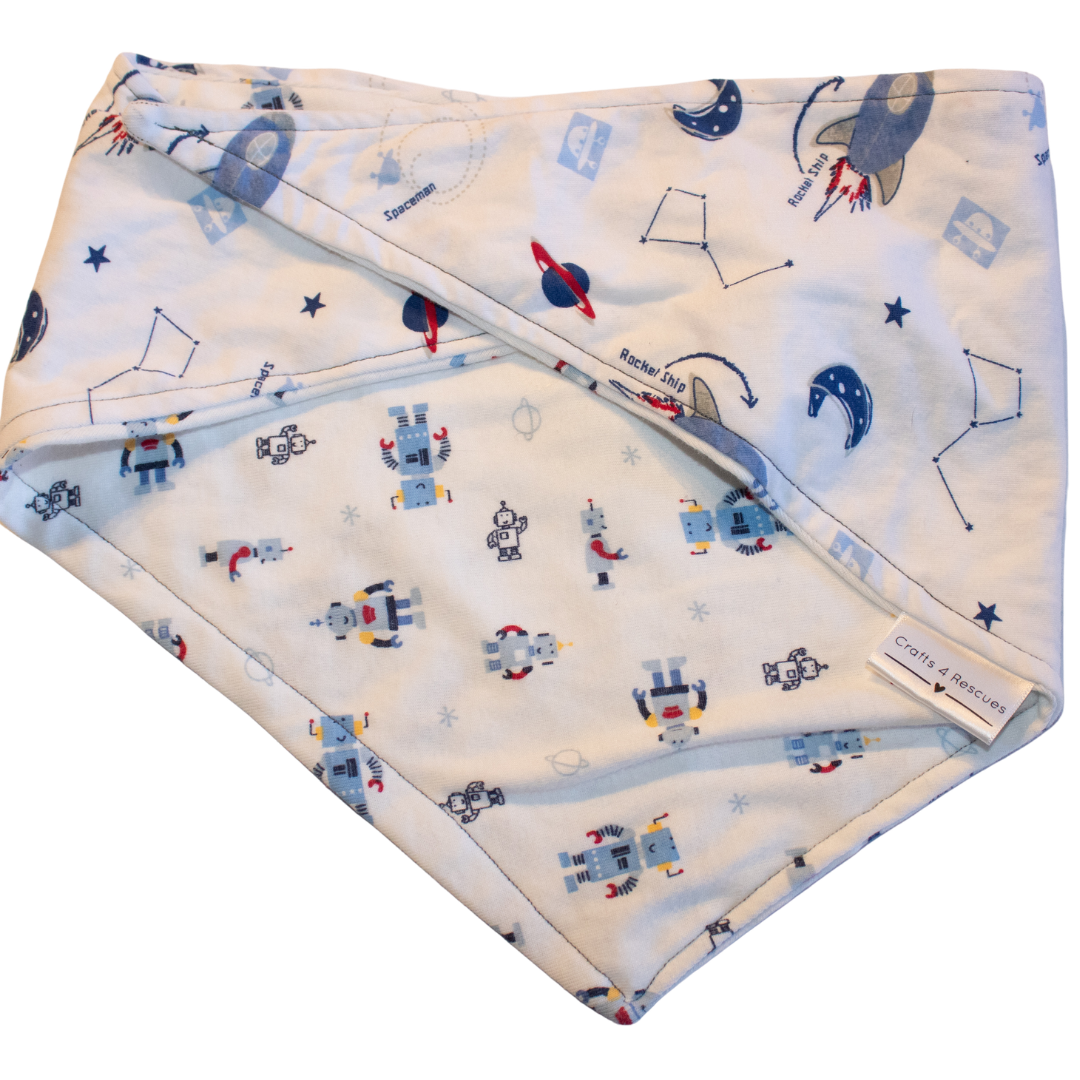 Robots Reversible Space Old Style Bandana