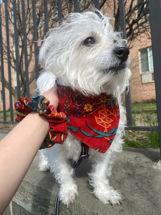 Ruby Floral Bandana
