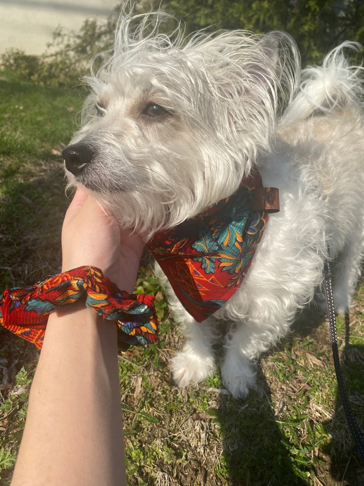 Ruby Floral Bandana