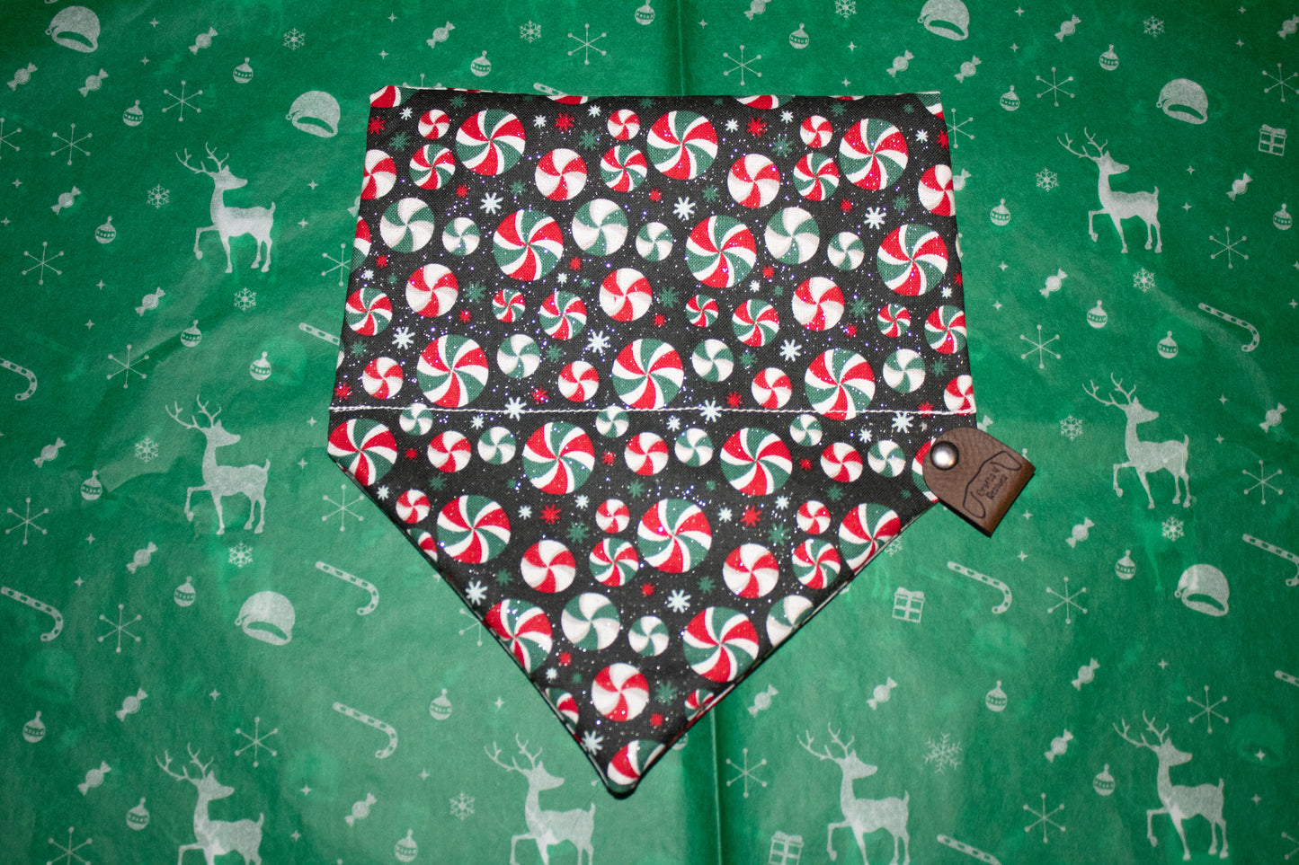 Reversible Peppermint Bark Bandana
