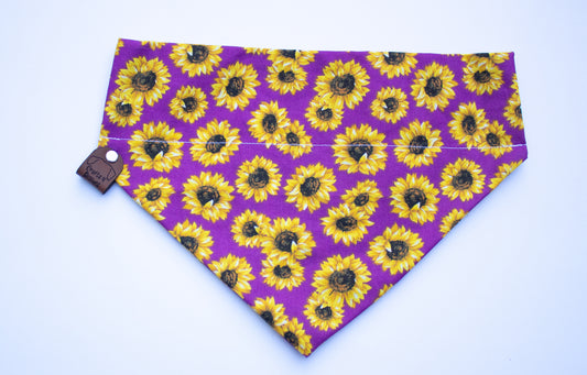 Purple Sunflower Bandana