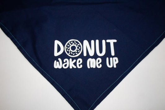 Donut Wake Me Up Dog Bandana