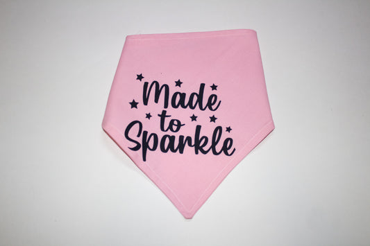 Made to sparkle dog bandana