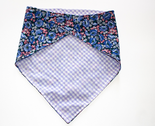 Lavender Plaid Reversible Purple/Pink Floral