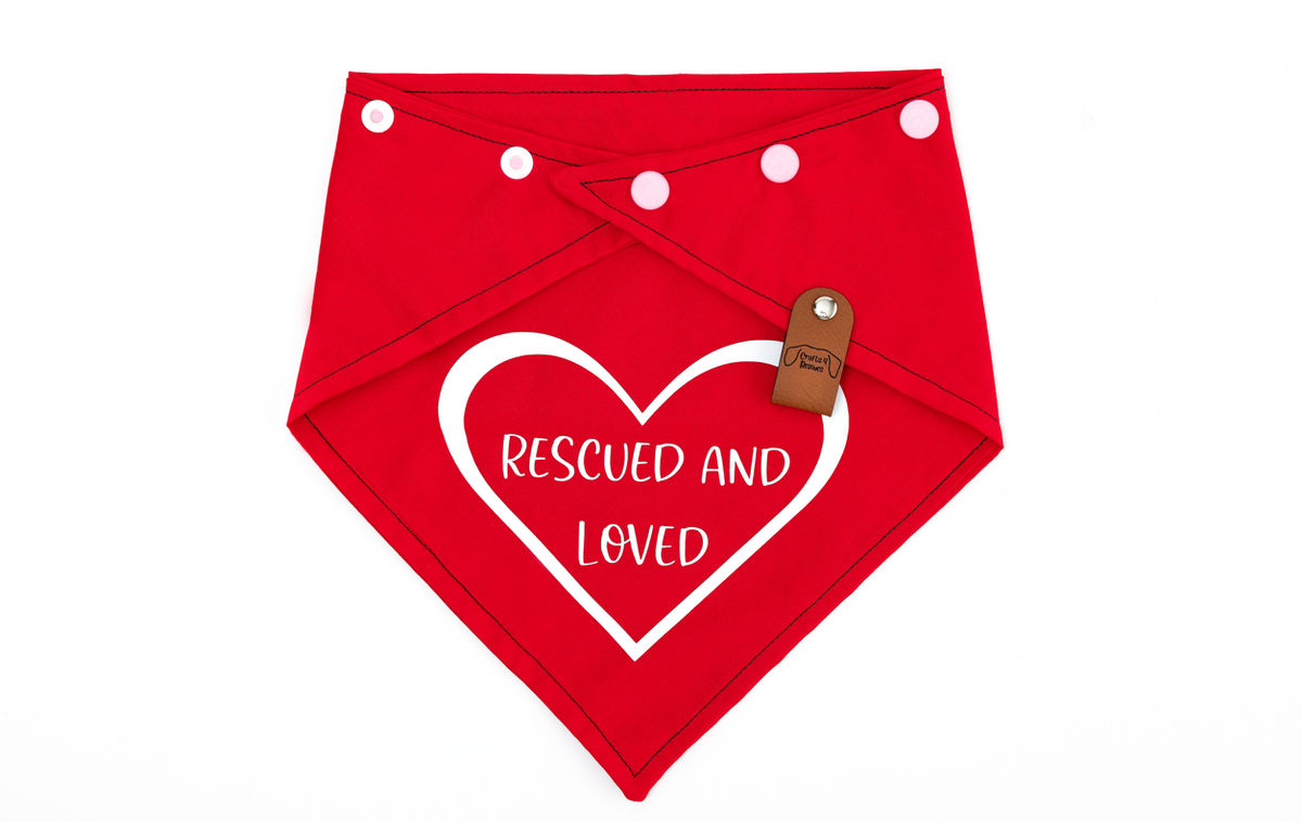 Rescued and Loved Bandana - Customizable