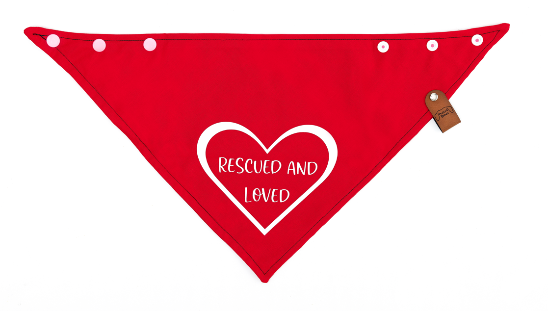 Rescued and Loved Bandana - Customizable