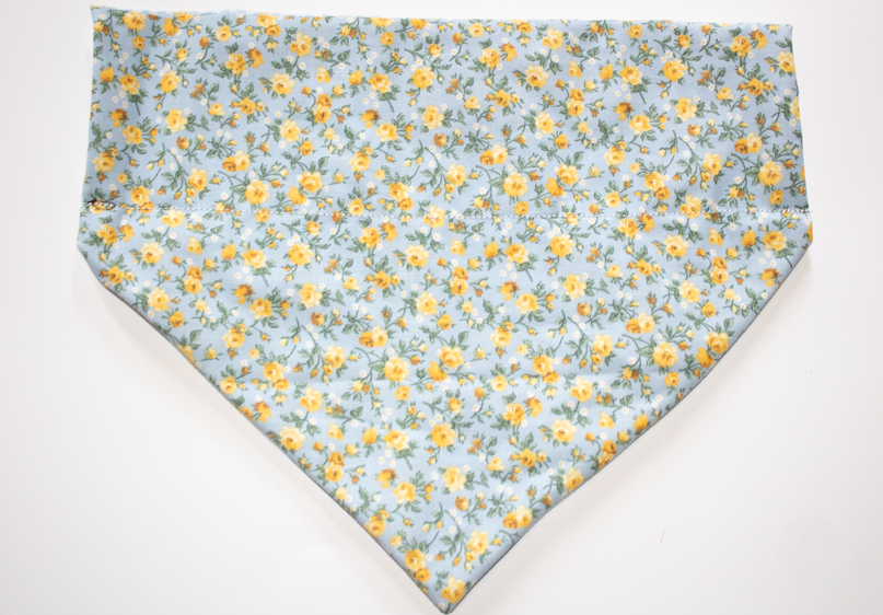 Yellow Plaid Reversible Bandana