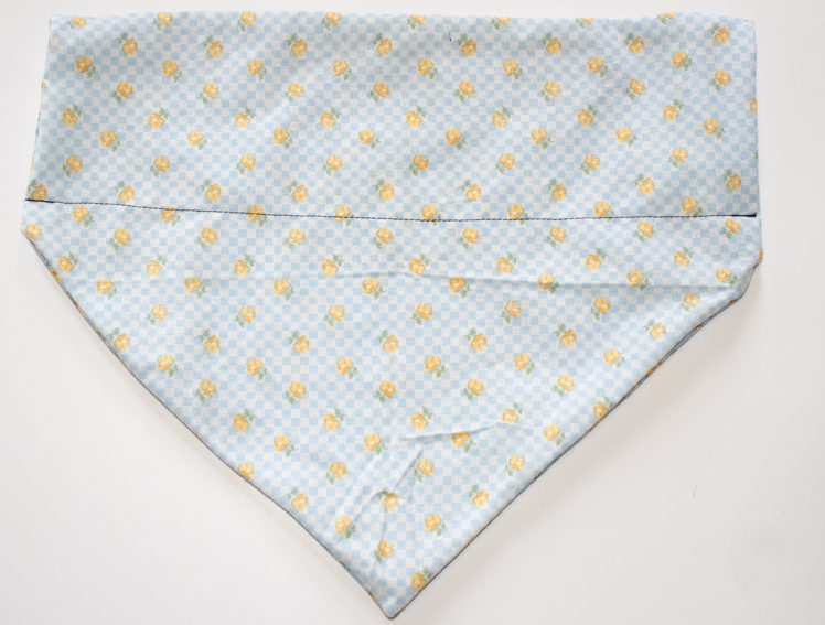 Yellow Plaid Reversible Bandana