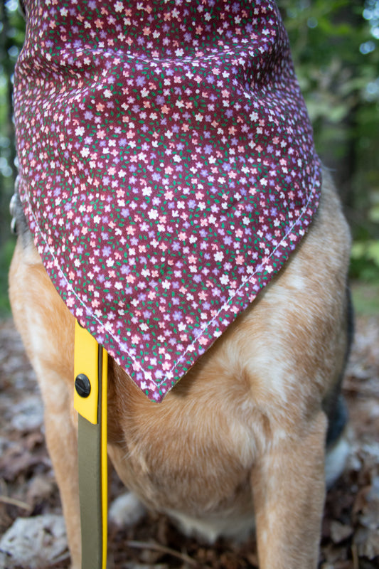 Mini Flowers Floral Bandana or Bandana Scrunchie Set