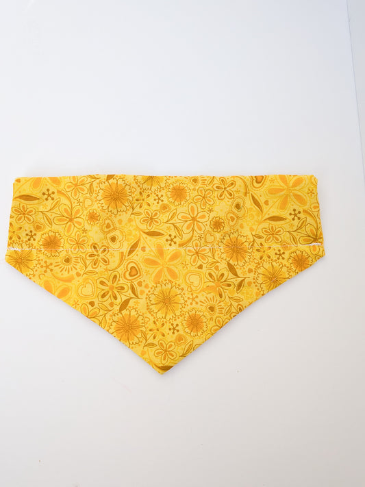 Sun Yellow Floral Bandana