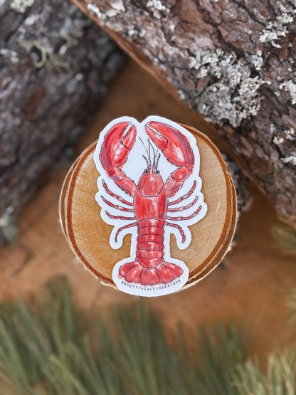 Lobster Weatherproof Sticker 