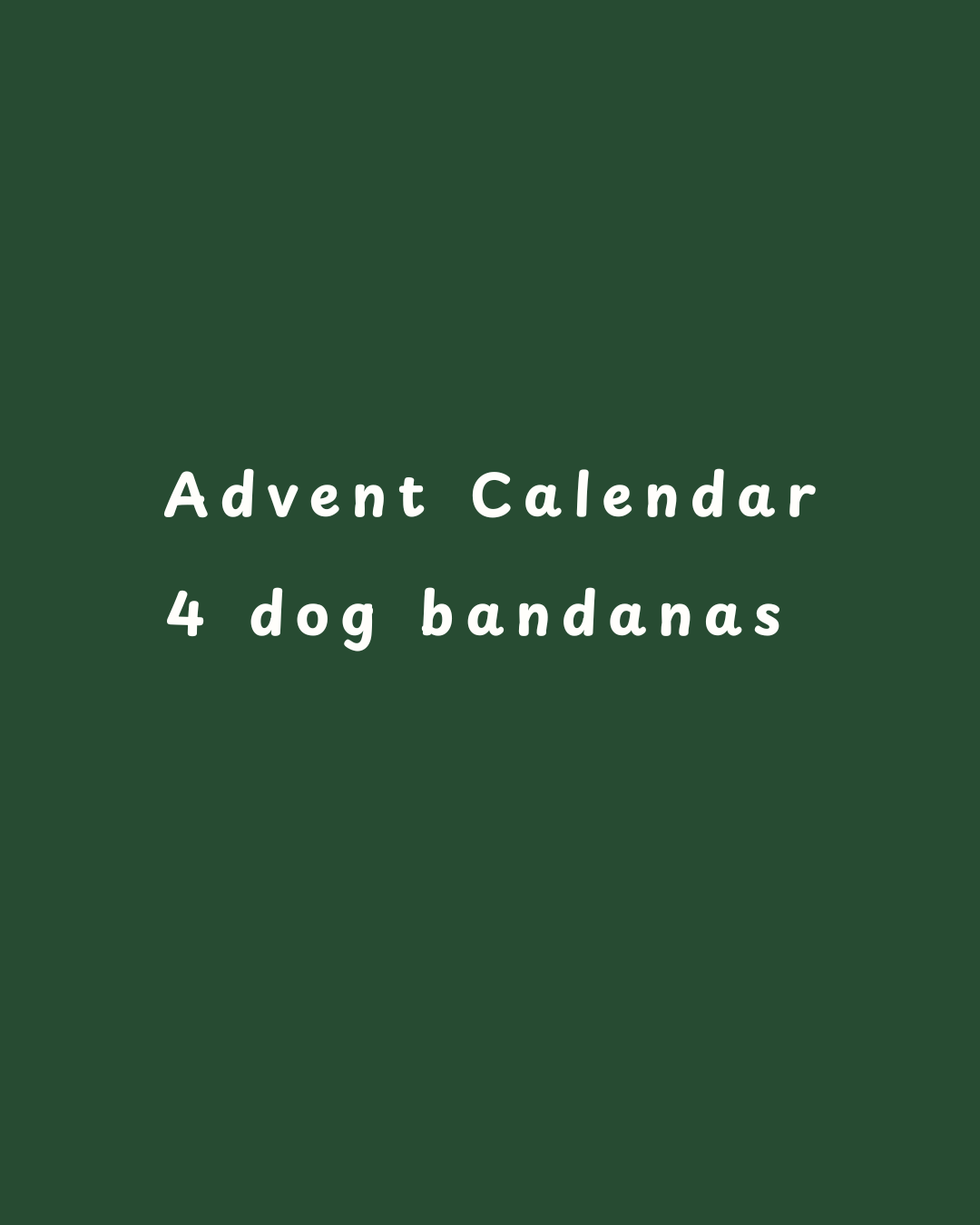 Advent Calendar - 4 bandanas