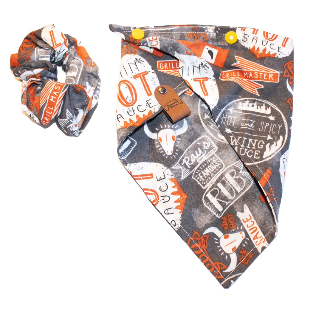 BBQ Bandana Scrunchie Set