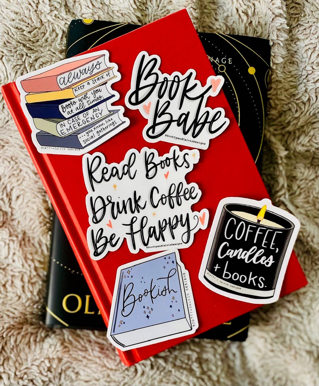Snarky Bookstack Weatherproof Sticker