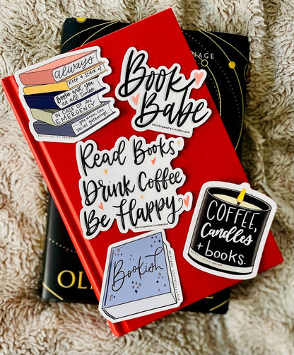 Snarky Bookstack Weatherproof Sticker