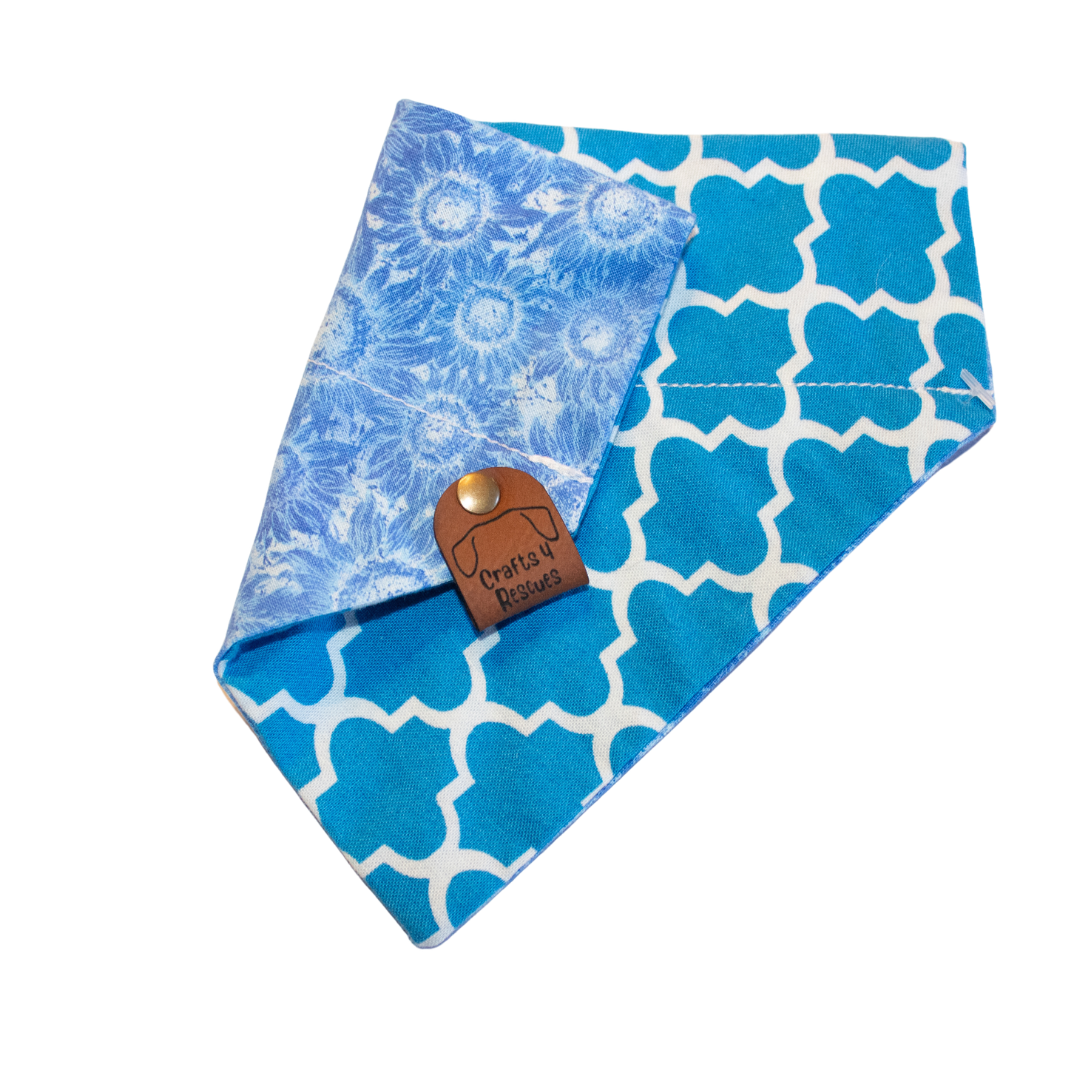 Blue Sunflower Bandana