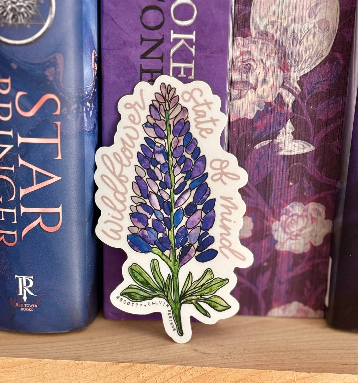 Lupine Wildflower Spring Floral Weatherproof Sticker