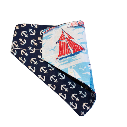 Anchor Reversible Sailboats Bandana