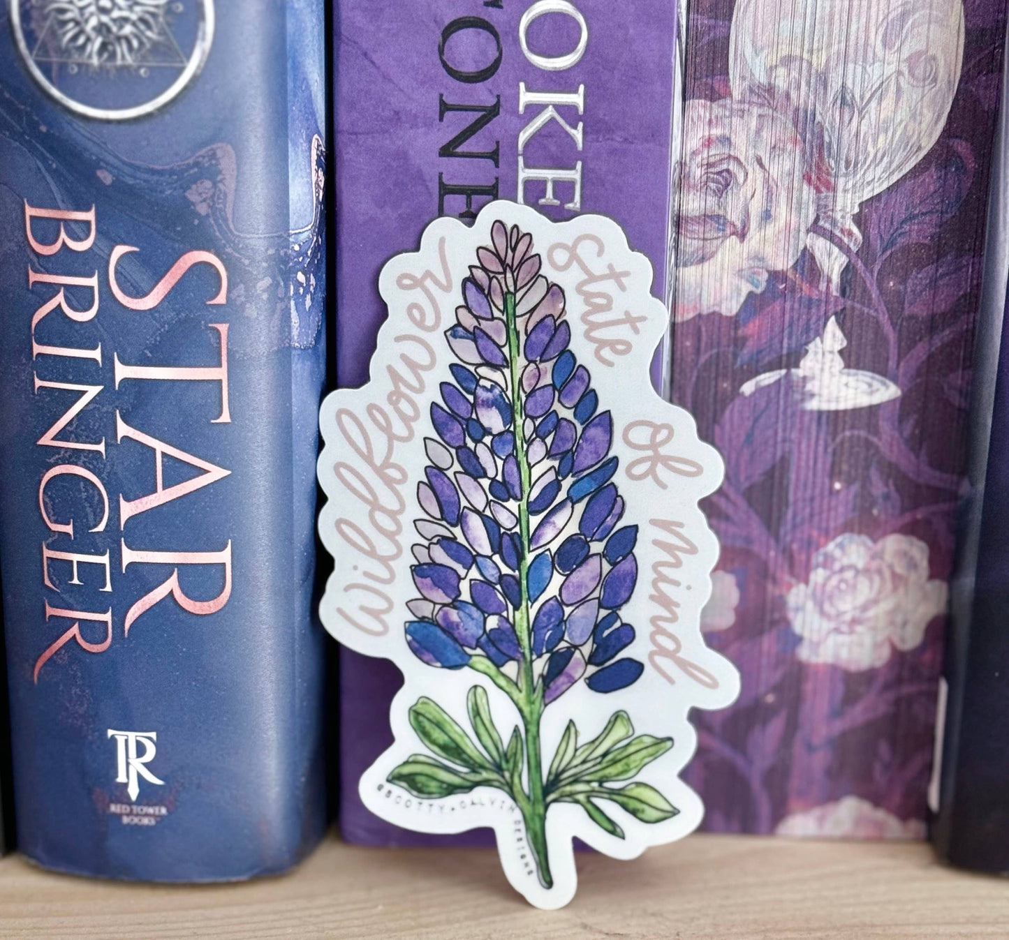 Lupine Wildflower Spring Floral Weatherproof Sticker