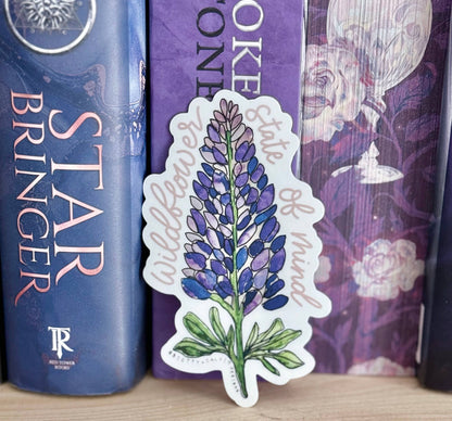 Lupine Wildflower Spring Floral Weatherproof Sticker