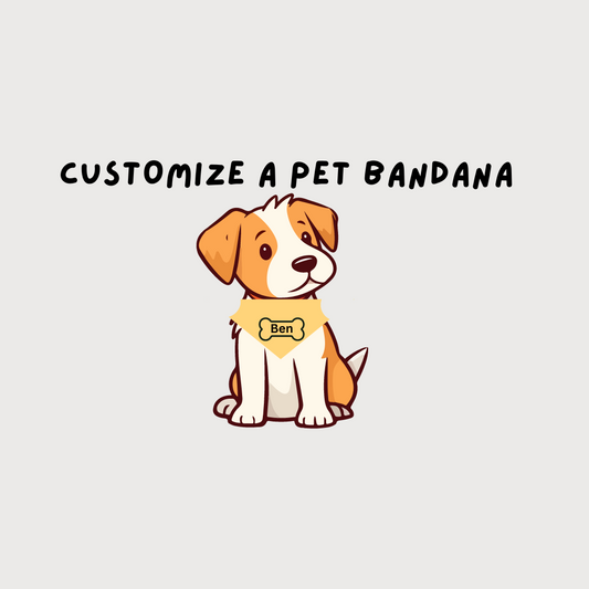 Customize a Pet Bandana