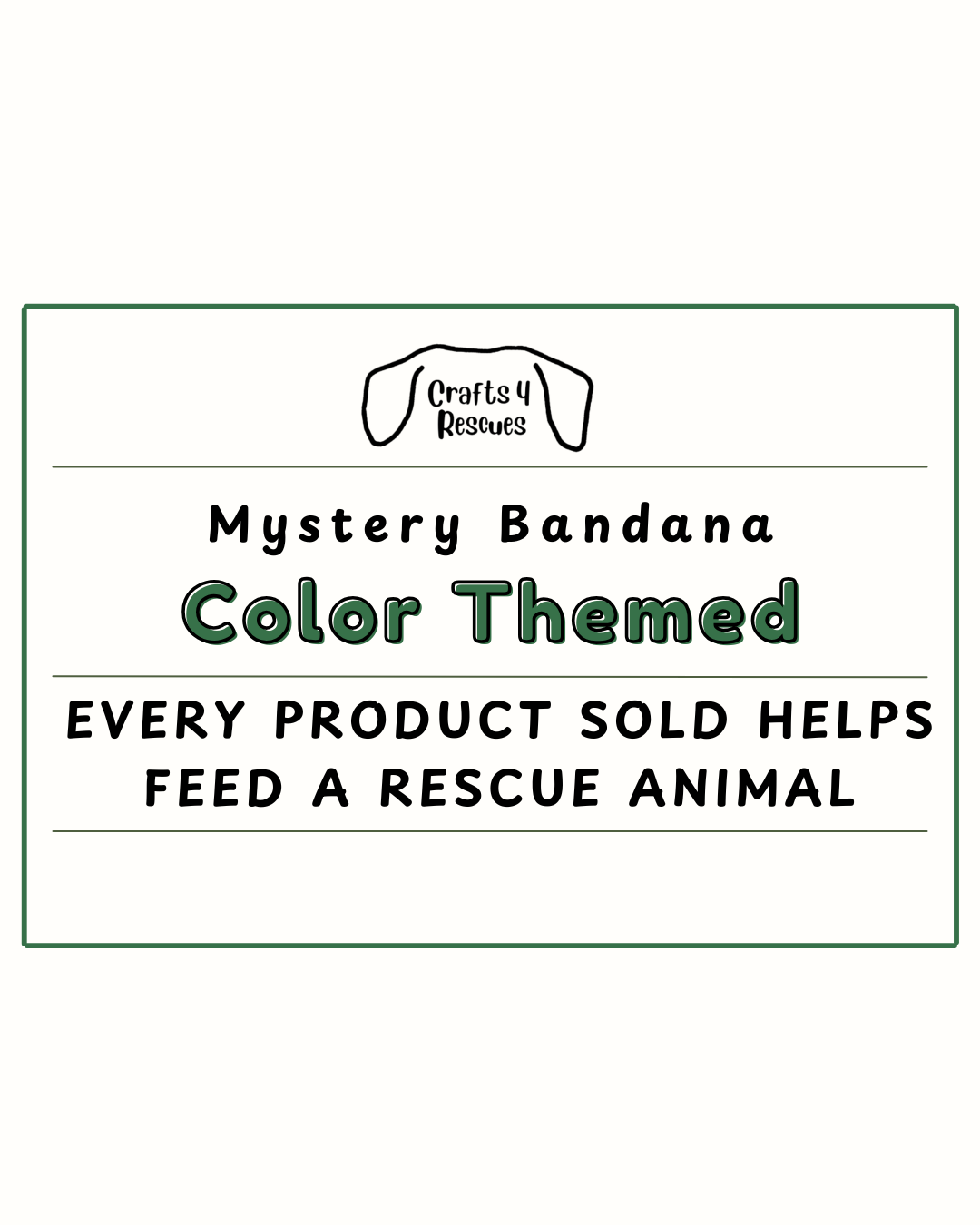 Mystery Bandana - Choose Your Color Theme