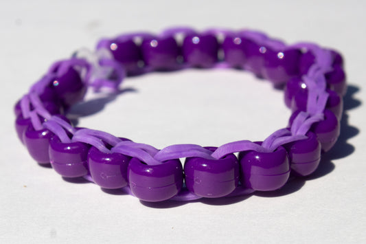 Blueberry Purple Beaded Bracelet