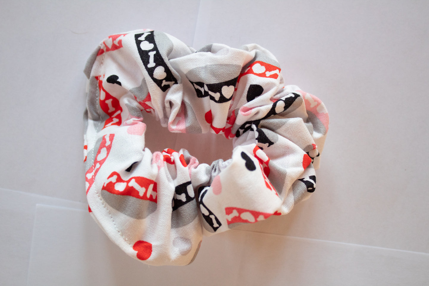 Dog Collar Patterned Scrunchie