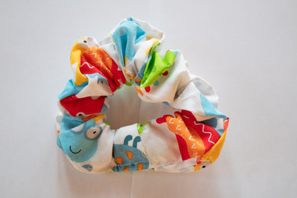 Colorful Dino Scrunchie