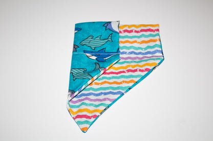 Reversible Shark Party Bandana