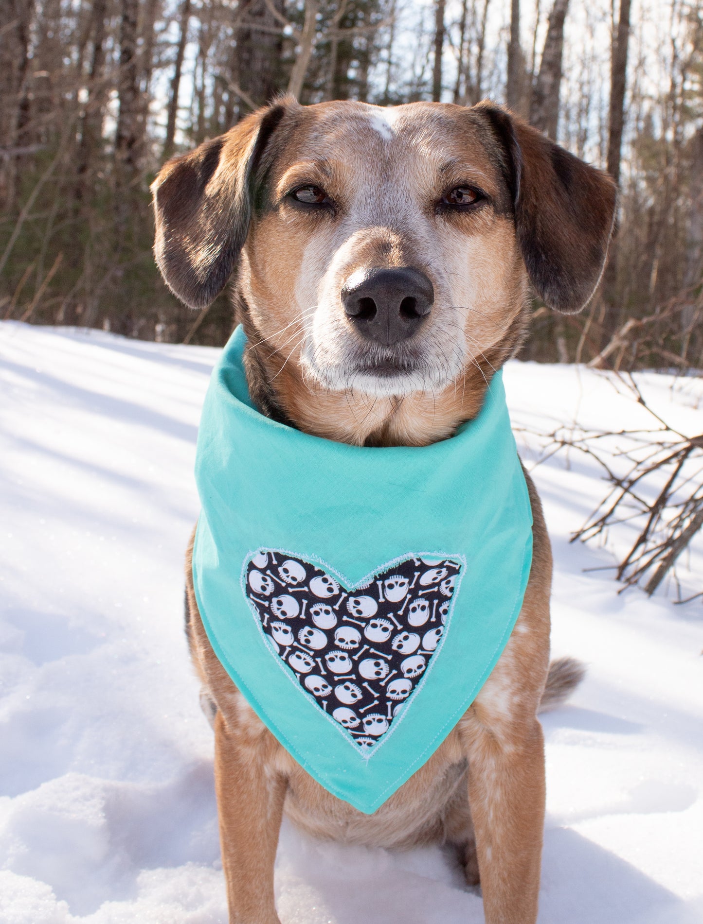 Patchwork Heart Bandana - Customizable