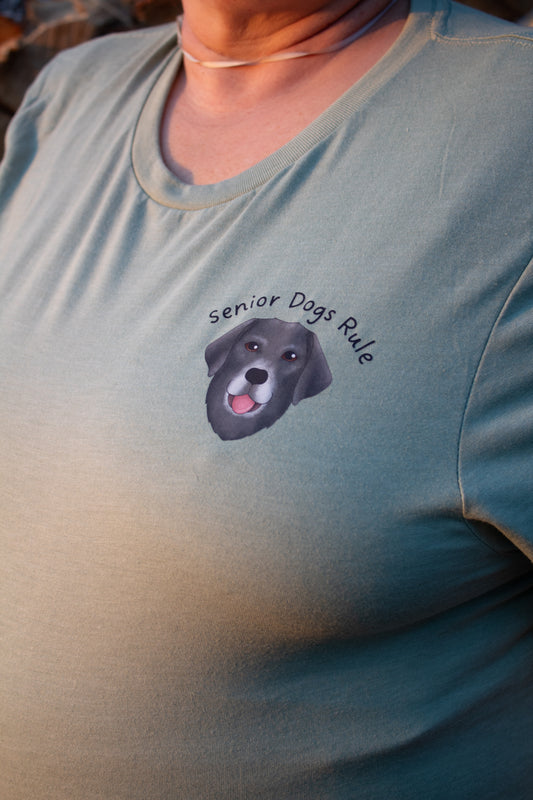 Senior Dogs Rule T Shirt