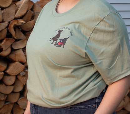 Fostering Saves Lives T Shirt - Callie and Oreo