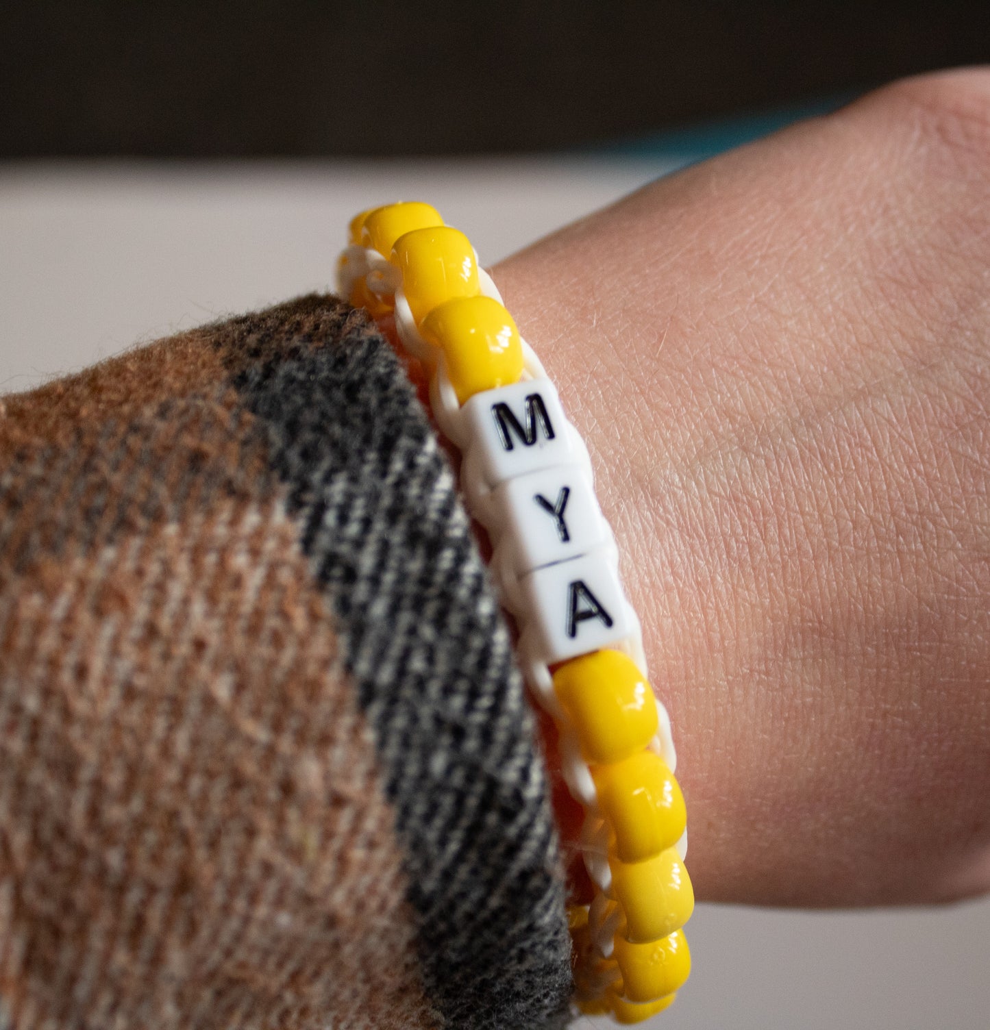 Custom Beaded Name Bracelet