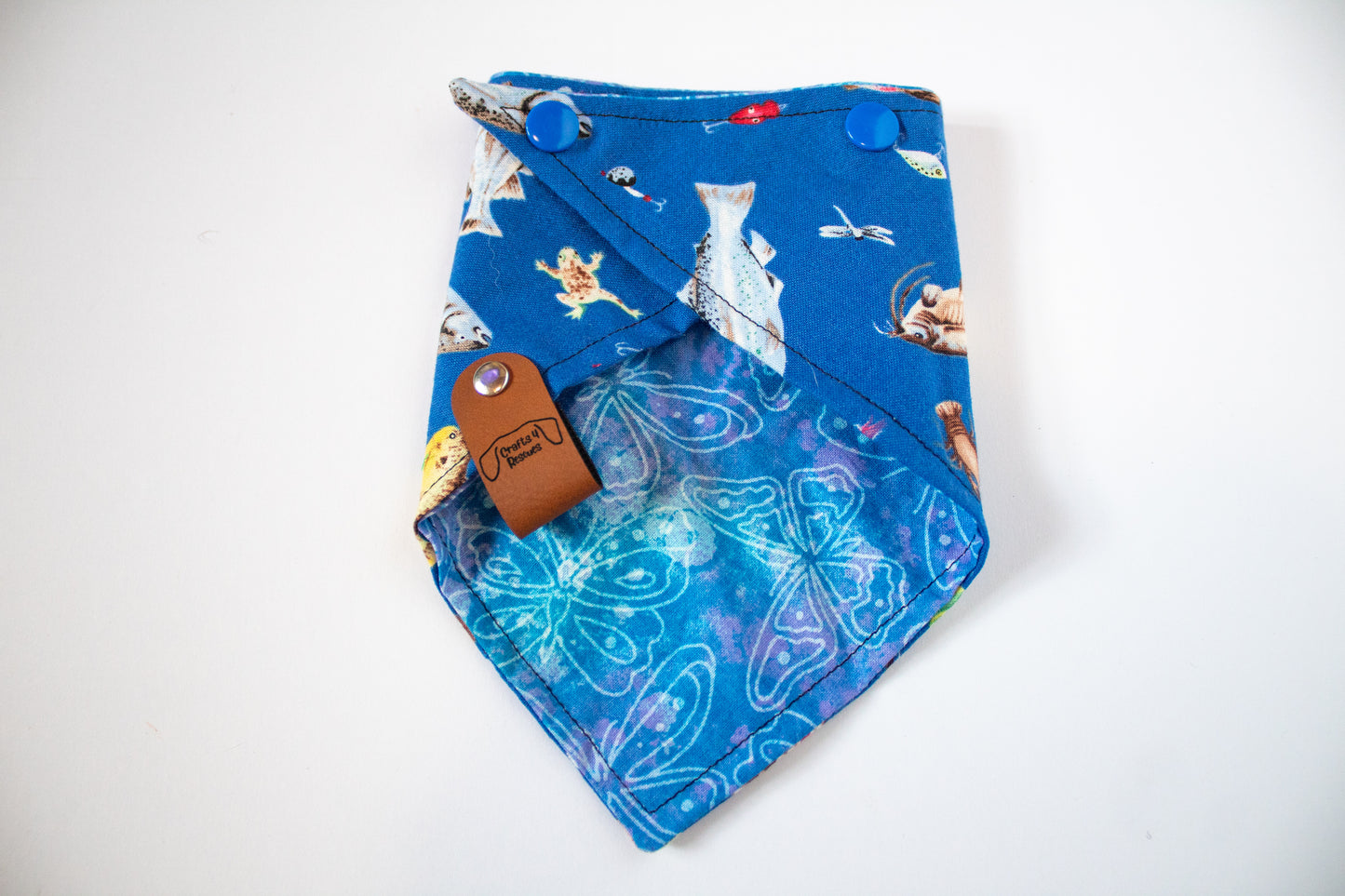 Fishing Butterflies Reversible Bandana