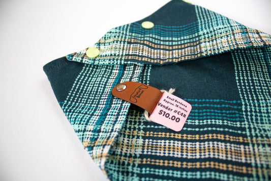 Blue Plaid Bandana