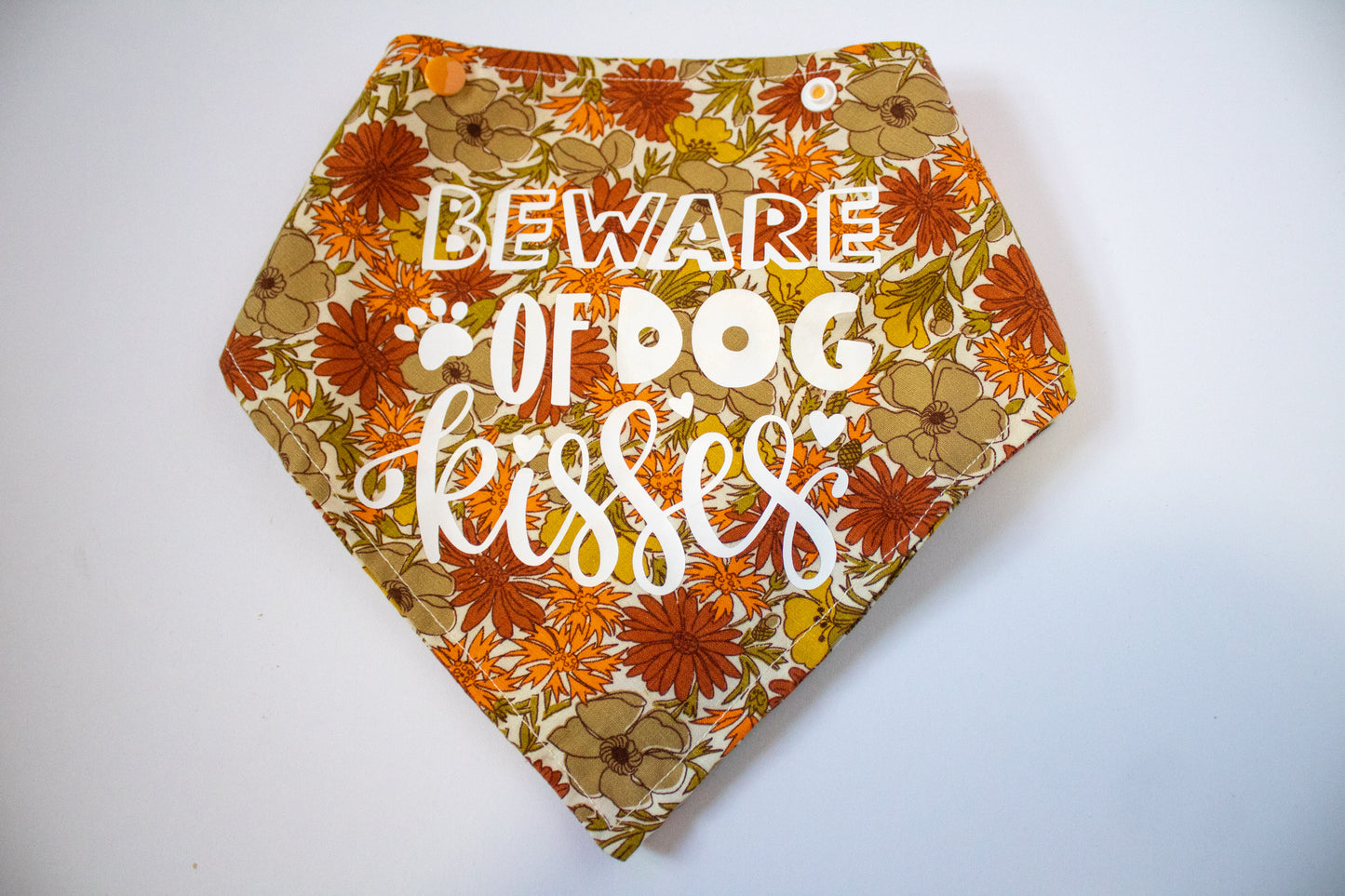 Beware of Dog Kisses Fall Dog Bandana
