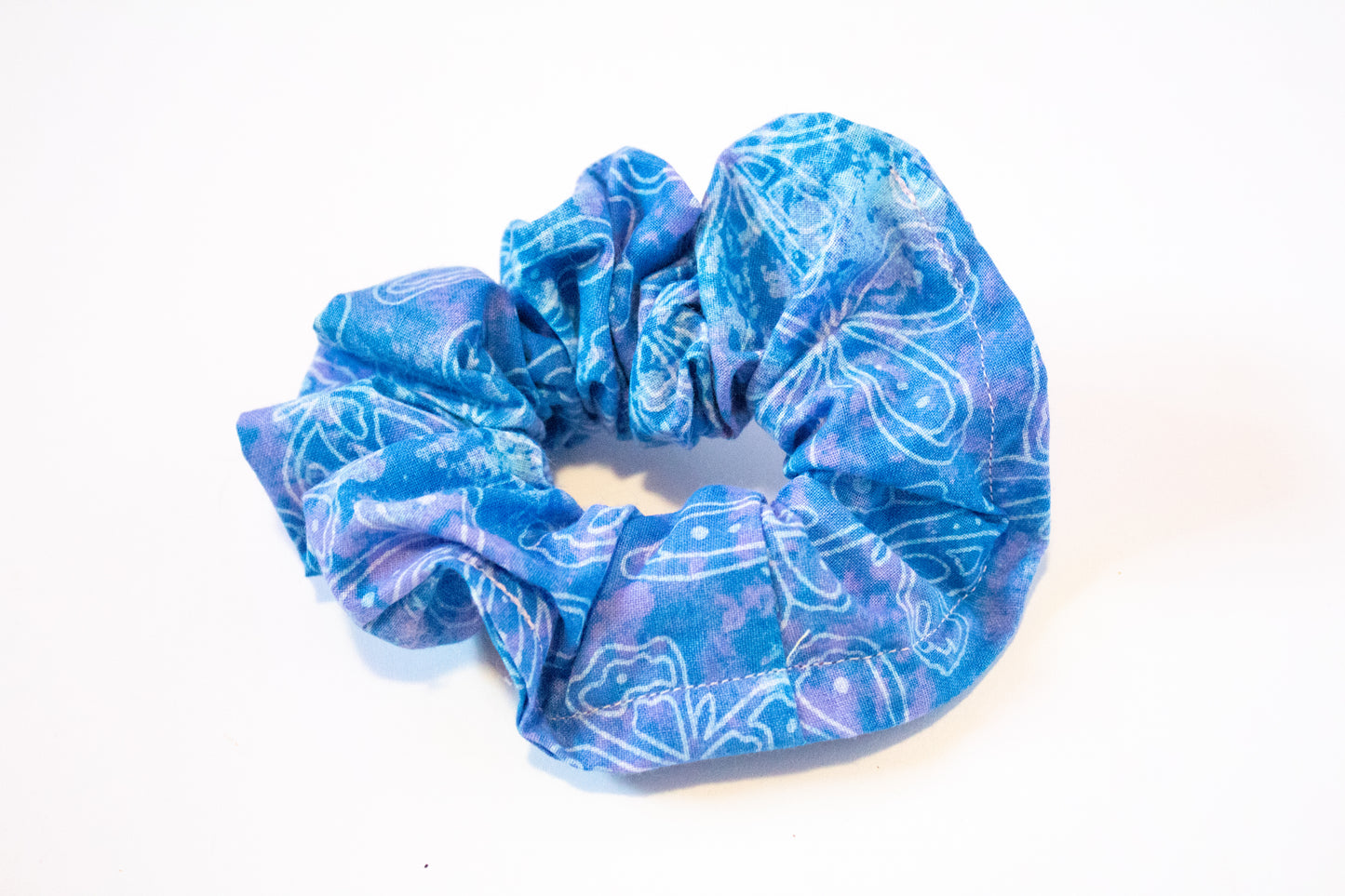 Blue Butterflies Scrunchie
