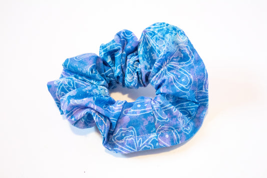Blue Butterflies Scrunchie