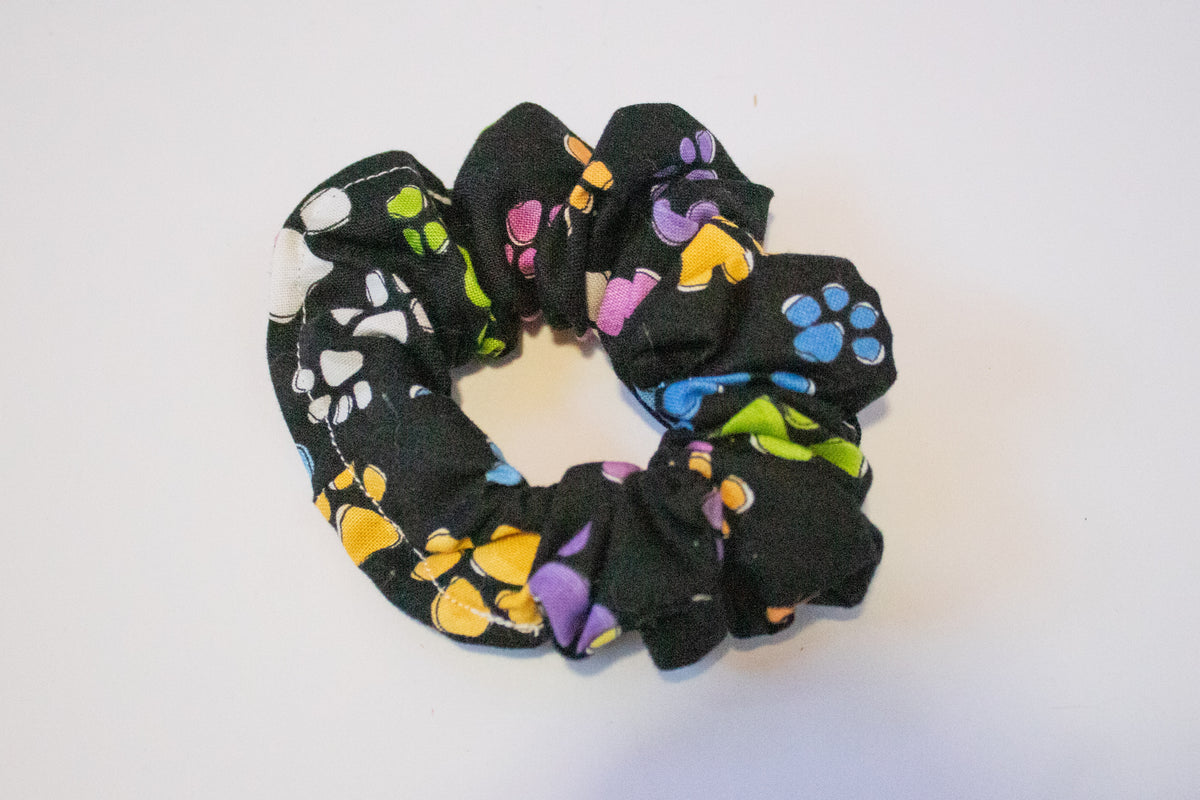Rainbow Paws Scrunchie