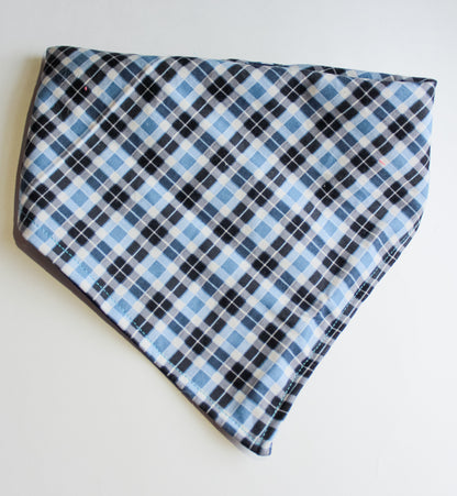 Blue Plaid Bandana