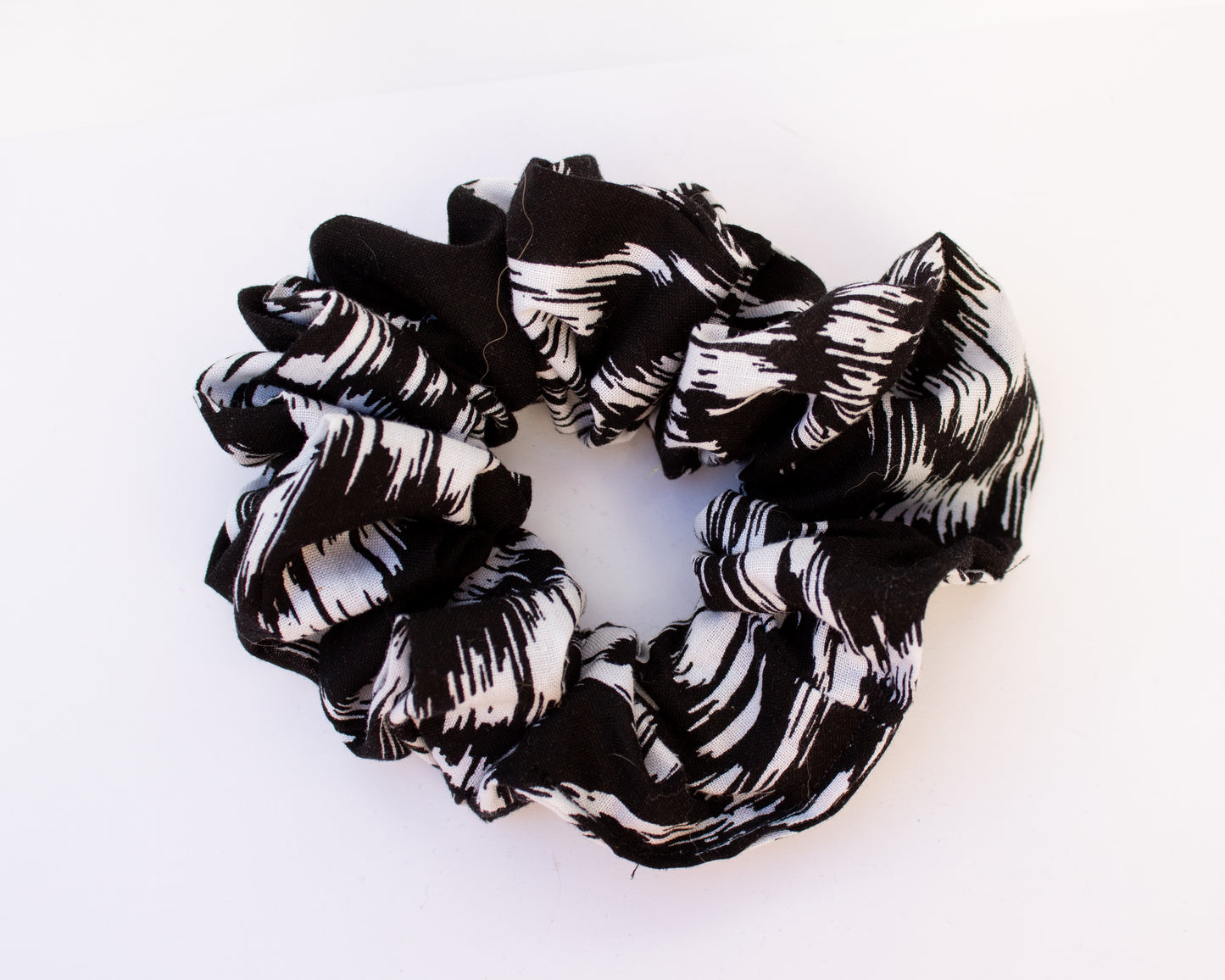 Black and White Scrunchie