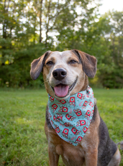 Holiday Pup Cup Bandana Scrunchie Set