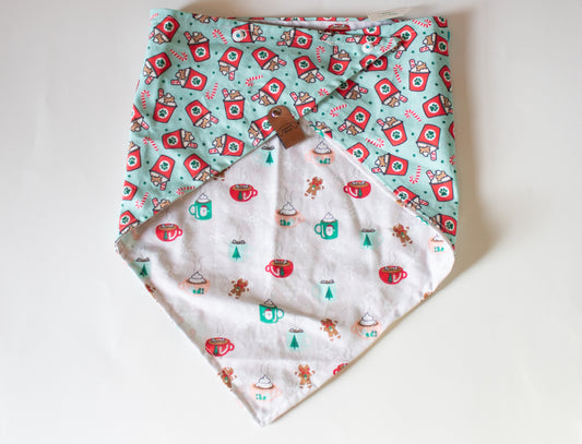 Holiday Pup Cup Bandana Scrunchie Set