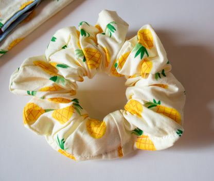 Pineapple Fruit Bandana Scrunchie Set