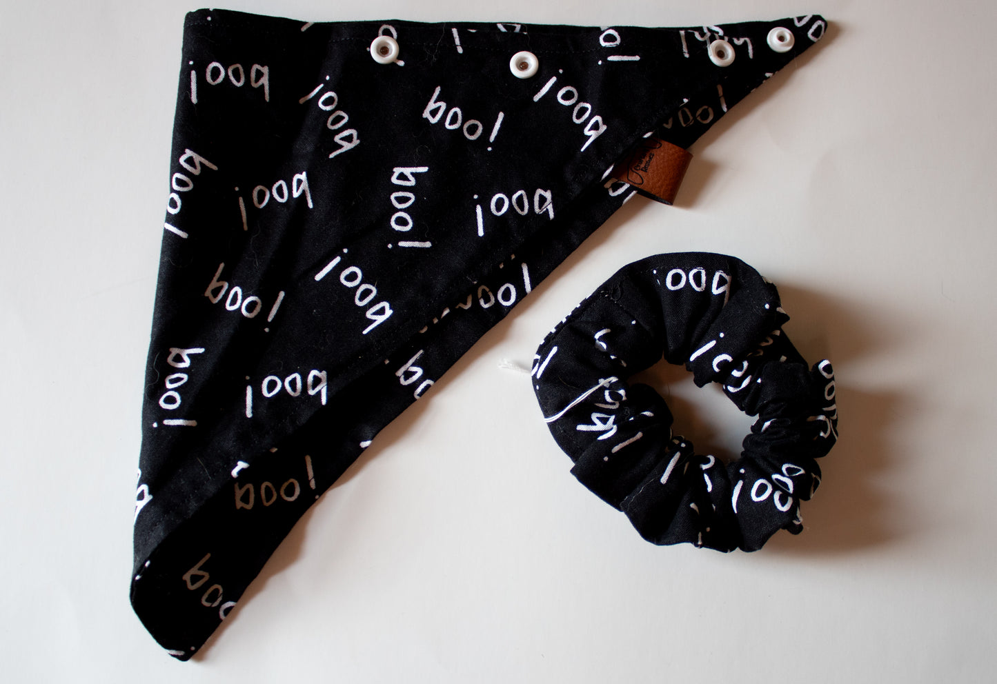 Boo Bandana Scrunchie Set