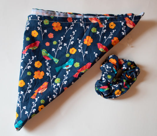 Birdie Bandana Scrunchie Set