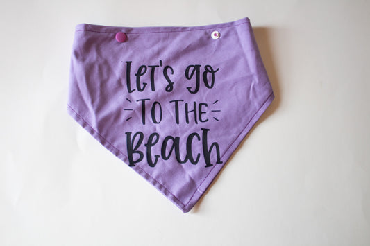 Lets go to the beach purple bandana